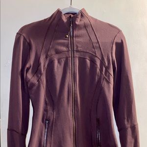 Lululemon Full Zip Size 8 Dark Berry color